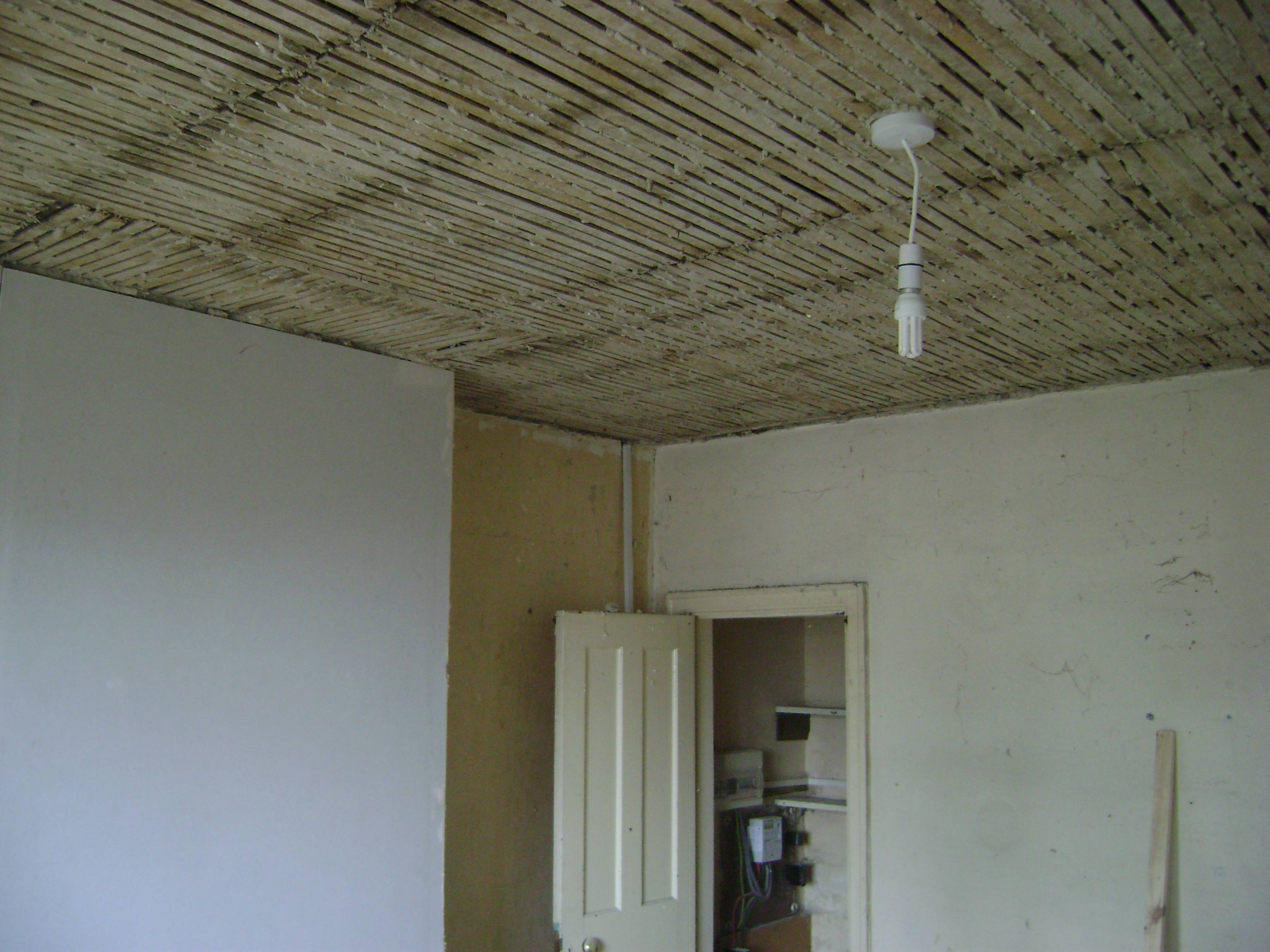 Upon closer inspection it turned out the whole ceiling was blown 